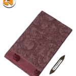 rose pink pure cotton printed saree