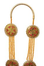 Sandhana Maalai – 4 Line Chandan Tikka Garland | Handmade Scented Traditional Floral Malai with Tassels & Pendant for VIP Welcome & Pooja - Image 2
