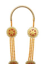 Sandhana Maalai – 3 Line Chandan Tikka Garland | Handmade Scented Traditional Floral Malai with Tassels & Pendant for VIP Welcome & Pooja - Image 3