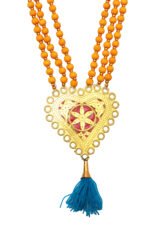 Traditional 3 Line Sandhana Maalai – Chandan Bead Temple Garland for Puja, Wedding & Bharatanatyam - Image 3