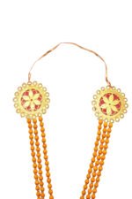 Traditional 3 Line Sandhana Maalai – Chandan Bead Temple Garland for Puja, Wedding & Bharatanatyam - Image 2