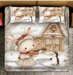 bunny-penguin-kids-printed-bedsheet