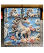 Blue Horse 7D Digital Print