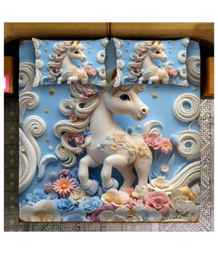 Blue Horse 7D Digital Print