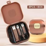 8-in-1 Manicure & Pedicure Kit | Premium Stainless Steel Nail Grooming Set with Travel Case for Men & Women - Image 6