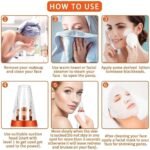 Electric 6-in-1 Blackhead Remover Vacuum | USB Rechargeable Acne & Pore Cleaner Device with 3 Suction Levels (White) - Image 7