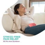 Portable Cordless Heating Pad for Menstrual Cramp Relief | USB Rechargeable Heating Belt with Adjustable Heat & Massage Modes (Pink) - Image 7