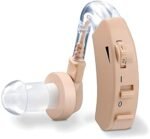BTE Cyber Sonic Hearing Aid | 6-Level Volume Control Digital Sound Amplifier for Seniors & Hearing Support (Beige) - Image 2