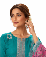 Women’s Batik Cotton Dress Material with Dupatta | Printed Cotton Kurta Set for Women - Image 3