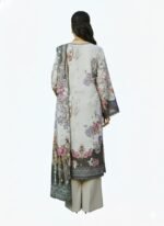 Women’s Pakistani Lawn Suit – Floral Print Long Kurta with Palazzo & Dupatta | 3-Piece Ethnic Wear (Readymade – M) - Image 2