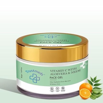 vitamin c face gel with aloe vera and neem