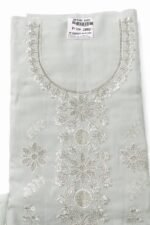 Women’s Light Green Jarkan Embroidered Salwar Kameez Set – Sequin Work Traditional Ethnic Wear with Dupatta (Unstitched) - Image 2