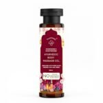 ayurvedic body massage oil with saffron