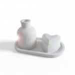 Trinket Tray + Decorative Vase + Heart Jewellery Box | Minimal Home Decor Organizer Set - Combo 8