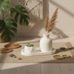 Trinket Tray + Hexagon Candle Holder + Decorative Vase | Minimal Home Decor Set- Combo 15