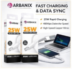 Arbanix AX-350 25W Micro USB Fast Charging Data Cable