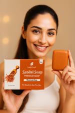 Lush Leaf Sandal Soap | Handmade Sandalwood Soap for Clear & Glowing Skin - Image 4