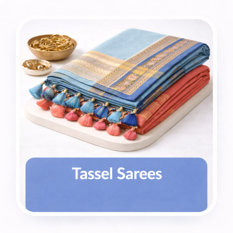 Tassel saree