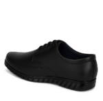 Men’s Black Faux Leather Lace-Up Formal Shoes | Stylish Office & Daily Wear Shoes for Men & Boys | Durable TPR Sole | Sizes 6-10 - Image 3