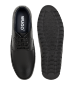 Men’s Black Faux Leather Lace-Up Formal Shoes | Stylish Office & Daily Wear Shoes for Men & Boys | Durable TPR Sole | Sizes 6-10 - Image 4