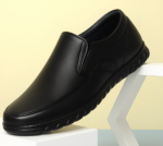 Men’s Black Slip-On Formal Shoes | Premium Faux Leather Office & Daily Wear Shoes | Comfortable TPR Sole | Sizes 6-10 - Image 4