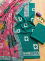 Women’s Batik Cotton Dress Material with Dupatta | Printed Cotton Kurta Set for Women - Image 4