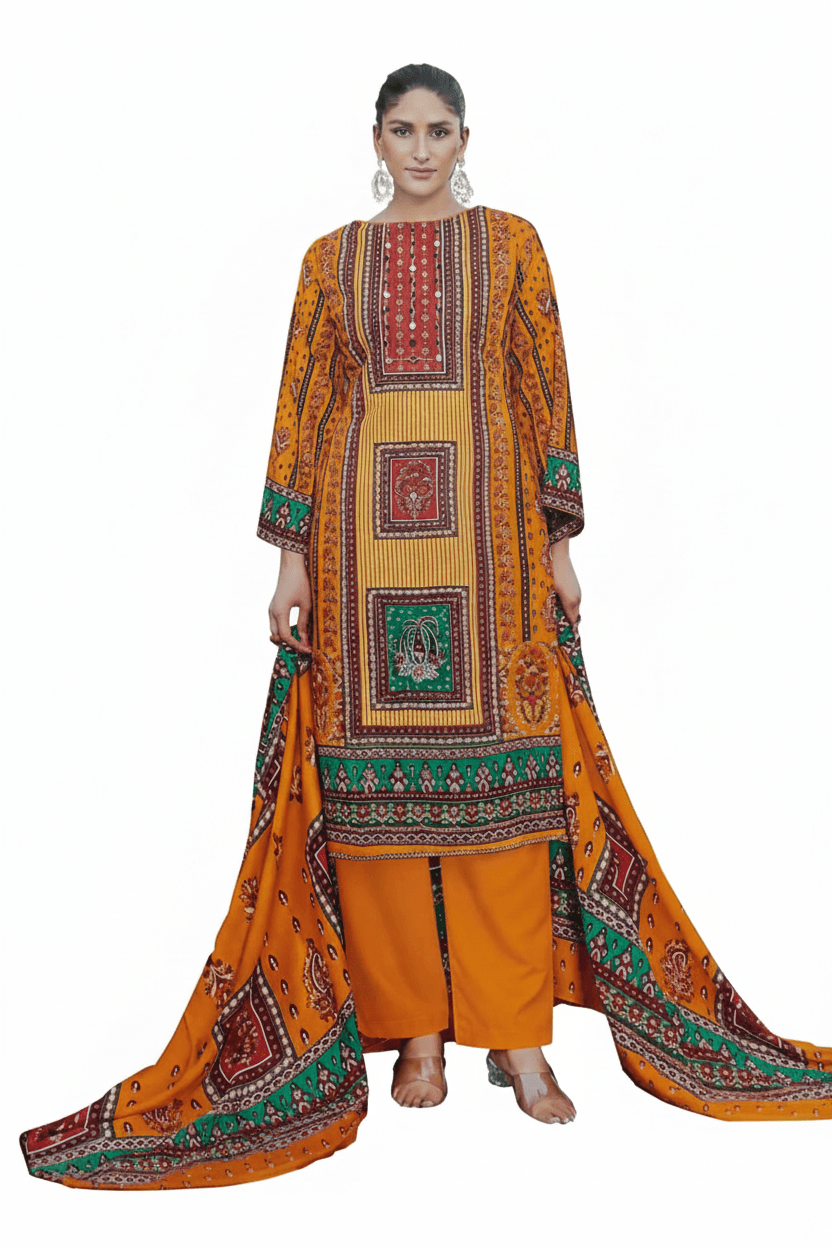 Gemini_Generated_Image_u76thuu76thuu76t.png Women’s Cotton Printed Salwar Suit Set with Dupatta – Traditional Ethnic Wear (Unstitched) - Image 1