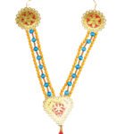 3 Line Special Sandhana Malai | Chandan Garland | 20 Inch Handmade Decorative Pooja Garland for Photo Frames, Temple & Home Decor
