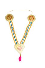 3 Line Special Sandhana Malai | Chandan Garland | 20 Inch Handmade Decorative Pooja Garland for Photo Frames, Temple & Home Decor