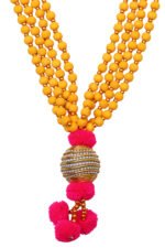 4 Line Stone Ball Malai for Photo Frame | Chandan Decorative Mala | 18 Inch Handcrafted Garland for God Photos, Pooja, Temple & Home Decoration - Image 9