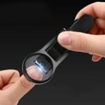 Magnifying Glass Nail Clipper with 3X Zoom | Stainless Steel Nail Cutter with Built-in File & Anti-Slip Handle (Black) - Image 6