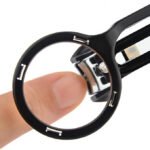 Magnifying Glass Nail Clipper with 3X Zoom | Stainless Steel Nail Cutter with Built-in File & Anti-Slip Handle (Black) - Image 2