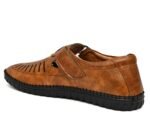 Men’s Roman Tan Genuine Leather Sandal Shoes | Breathable Casual Leather Sandals for Men & Boys | Comfortable Outdoor & Summer Footwear - Image 3