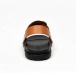 Men’s Brown Casual Sandals | Stylish Synthetic Leather Adjustable Strap Slippers | Lightweight Comfortable Outdoor & Indoor Footwear for Men & Boys - Image 3