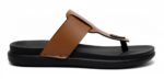 Men’s Brown Casual Toe-Ring Slippers | Stylish Synthetic Leather Comfortable Flip Flops | Lightweight Indoor & Outdoor Daily Wear Slippers for Men - Image 5