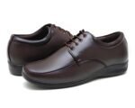 Men’s Brown Lace-Up Formal Shoes | Premium Faux Leather Office & Business Wear Shoes | Durable TPR Sole | Sizes 6-10