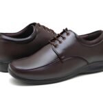 Men’s Brown Lace-Up Formal Shoes | Premium Faux Leather Office & Business Wear Shoes | Durable TPR Sole | Sizes 6-10