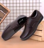 Men’s Brown Lace-Up Formal Shoes | Premium Faux Leather Office & Business Wear Shoes | Durable TPR Sole | Sizes 6-10 - Image 2