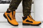 Latest Premium Men’s Yellow Gun Boots | Lace-Up Ankle Length Boots for Men | Stylish Casual & Outdoor Boots with Durable PVC Sole