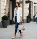 Premium Women’s PU Leather Handbag | Stylish Shoulder & Tote Bag with Fur Charm| Light Grey - Image 3