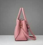 Blush Elegance Tote – Premium Women’s Pink PU Leather Handbag | Stylish Shoulder & Tote Bag with Bow Detail | Pink - Image 2