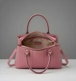 Blush Elegance Tote – Premium Women’s Pink PU Leather Handbag | Stylish Shoulder & Tote Bag with Bow Detail | Pink - Image 5