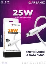 Arbanix AX-350 25W Micro USB Fast Charging Data Cable - Image 2