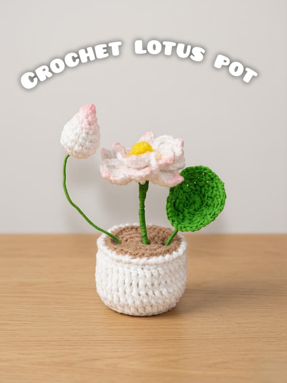 WhatsApp Image 2026-03-24 at 5.44.55 PM Handmade Crochet Lotus Flower Pot | Mini Table Decor | Aesthetic Home Decor Gift - Image 1