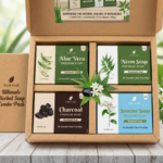 Lush Leaf Soap Combo Pack (4 Soaps) | Handmade Herbal Bath Soap Set for Clear & Glowing Skin