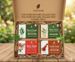 Lush Leaf Soap Combo Pack (4 Soaps) | Handmade Herbal Bath Soap Set for Smooth & Clear Skin