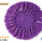 Macrame Tea Coaster | Handmade Cotton Cup Coaster for Table Decor