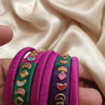 Party ware Bangles for women | Silk thread bangles | Handmade thread bangles | Kundan thread bangles | Bridal thread bangles | Customized bangles