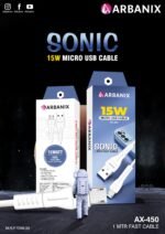 Arbanix AX-450 Sonic 15W Micro USB Fast Charging Cable - Image 4