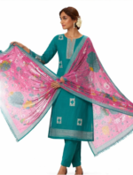 Women’s Batik Cotton Dress Material with Dupatta | Printed Cotton Kurta Set for Women - Image 2